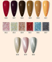 Ensemble de vernis à ongles en gel personnalisé avec logo, 60 couleurs, 15 ml, vernis à ongles professionnel non toxique pour salon, magasin de beauté et fournitures pour ongles