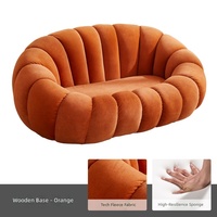 Ensemble de canapés bulles en tissu style nuage compressé nid d'abeille, mobilier de salon moderne et minimaliste pour hôtel, appartement, villa