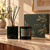 Service OEM AIKUN, autocollant personnalisé, parfum longue durée, formule naturelle, vente en gros, ensemble diffuseur de parfum pour la maison