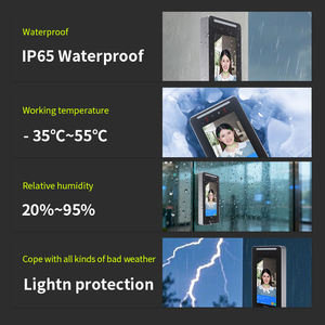 Scanner facial extérieur Wi-Fi 7 pouces avec transmission cryptée et résistance à l'humidité pour les entrées de magasins et entrepôts - Product Image 3