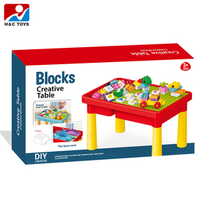 Tavolo Educativo Multifunzionale con Blocchi di Plastica per Bambini, Giocattolo Creativo per Costruzioni - Product Image 6