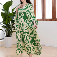 Vêtements musulmans pour femmes, motifs hibiscus, chemisiers pour femmes, chemises tribales polynésiennes, robe pour femmes de grande taille
