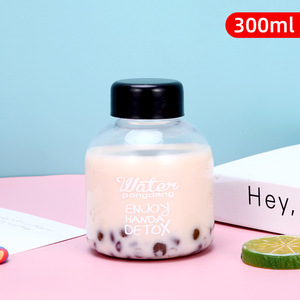 Plastic Beverage Bottle With Black Cap Pink Liquid Inside For Tea And Juice Drinks Adult Use Camping Outdoor - Product Image 5