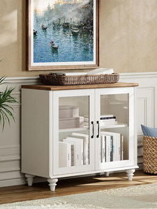 Credenza/Mobile TV in Legno Massello Stile Francese Vintage Antico, <span class=keywords><strong>da</strong></span> Parete, per Appartamenti Piccoli, per Soggiorno/Ingresso - Product Image 4