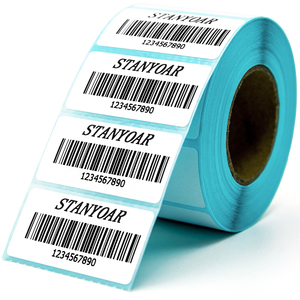 Giá bán buôn giấy không thấm nước Nhãn dán nhãn cuộn 58x40 mét trống Sticker Mã Vạch dính nhãn - Product Image 3