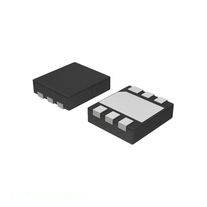 NCP398MUTBG 6 UDFN ชิ้นส่วนวงจรอิเล็กทรอนิกส์สำหรับการจัดการพลังงาน (PMIC) แบบแผ่นติดตั้งภายนอก ของแท้ - Product Image 1
