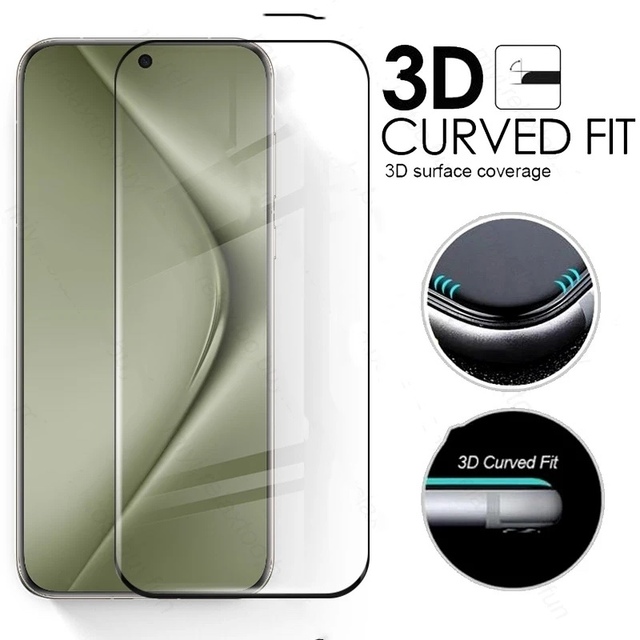 3D Curved Tempered Glass Screen Protector for Huawei Pura 70 Ultra Full Coverage Anti-Break Clear HD Hard Film Plus Mobile Japan