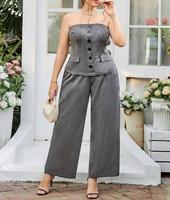 Costumes professionnels de bureau pour femmes de haute qualité, ensembles de vestes et pantalons, boutons déchirés, imperméables, écologiques