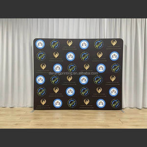 अनुकूलन योग्य 8 फीट फोल्डेबल पोर्टेबल घुमावदार तनाव कपड़े मीडिया दीवार एल्यूमीनियम मिश्र धातु प्रदर्शन के लिए - Product Image 5