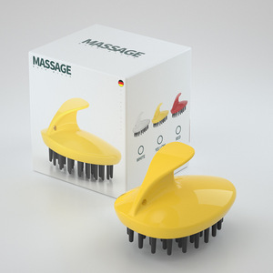 Brosse de massage du cuir chevelu en silicone souple pour le lavage des cheveux - Product Image 2