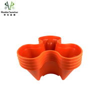 Tour à 5 niveaux empilable en plastique vertical jardinière de jardin auto-arrosage Pot de fleur plateau de roue pour la maison légume fraise