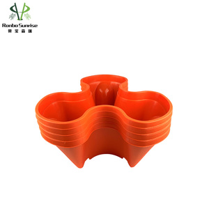 Tour à 5 niveaux empilable en plastique vertical jardinière de jardin auto-arrosage Pot de fleur plateau de roue <span class=keywords><strong>pour</strong></span> la maison légume fraise - Product Image 3