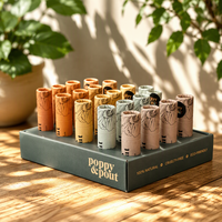 Emballage en tube de papier personnalisé pour baume à lèvres, parfum solide, baume cosmétique, conteneur rond en carton