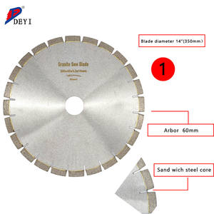 منشار من الجرانيت للقطع, 14 بوصة/350 مللي متر شرائح صلبة من الجرانيت الرطب الماسي الصامت شفرة المنشار لقطع الجرانيت - Product Image 2