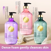 Gel Douche 1000ml Aloès Vera Lavande Ingrédients Herbacés Nourrissant Contrôle du Sébum Moussant Parfumé Hydratant