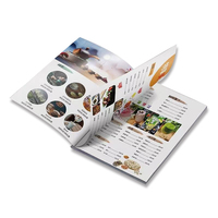 Service d'impression personnalisé dépliant à couverture souple bon marché brochure livre à couverture épaisse