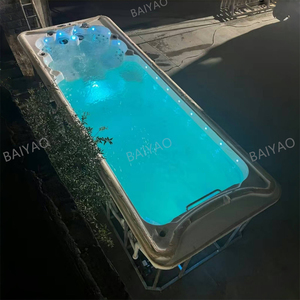 Piscine de massage extérieure en <span class=keywords><strong>acrylique</strong></span> de 6 mètres avec système Balboa, <span class=keywords><strong>spa</strong></span> de nage pour <span class=keywords><strong>4</strong></span> personnes, bain à remous, spas hors sol - Product Image 1