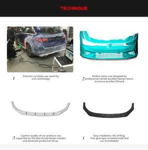 Séparateur de lèvre avant en Fiber de carbone MK8 <span class=keywords><strong>R</strong></span> pour VW <span class=keywords><strong>Golf</strong></span> <span class=keywords><strong>R</strong></span> MK8 Hatchback 4 portes 2021-<span class=keywords><strong>2022</strong></span> - Product Image 6