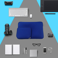 Vente en gros pochette d'ordinateur en néoprène pochette bleue pour ordinateur portable 10 pouces/11 " / 12" / 13" / 15" tablette électronique