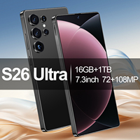 Nuevo Teléfono Inteligente 5G S26 Ultra Desbloqueado, 16GB+1TB, Pantalla HD de 7.3 Pulgadas, Cámara de Belleza de 72+108MP, Android 14, Doble SIM, CDMA, para Juegos
