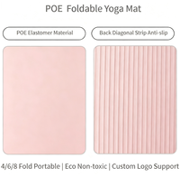 Tapis de yoga pliable YEWAYOGA POE, équipement de Pilates, accessoires de Pilates, accessoires de fitness, tapis de yoga, logo personnalisé