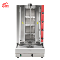 Machine à rôtir avec 4 brûleurs infrarouges, structure en acier inoxydable pour la cuisson de la viande dans les restaurants (KB-4)
