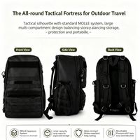 Sac à dos tactique multi-poches de grande capacité imperméable pour la randonnée, l'escalade et les voyages en plein air