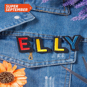 Prezzo all'ingrosso piccolo 0-9 dieci cifre A-Z 26 alfabeto inglese parola ferro su lettere ricamate toppe per magliette cappelli - Product Image 2