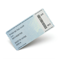 Billet personnalisé compagnie aérienne rouleau de papier thermique 145g cinéma loterie perforé supérieur enduit 145 grammes carte d'embarquement billets en papier thermique