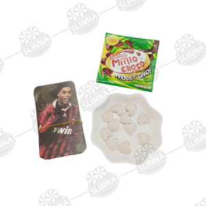 Bonbons en gros <span class=keywords><strong>Millo</strong></span> Choco en forme de cœur, halal, saveur chocolat, sachet de bonbons pressés, emballage en vrac - Product Image 4