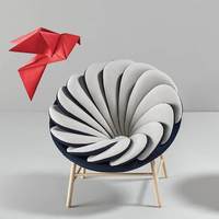 Fauteuil paresseux géant de luxe pour adultes, fauteuil relaxant en tissu minimaliste pour salon, chaise longue inclinable