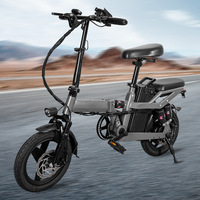 Vélo électrique pliable pour le commerce transfrontalier avec moteur à moyeu arrière, batterie au lithium, autonomie de 55-65 km, freins à disque avant/arrière