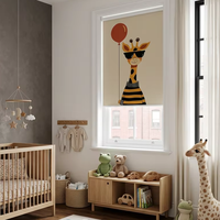 Stores enrouleurs personnalisés ZSTARR à motifs animaux pour villa, chambre d'enfant, stores occultants sans cordon, idéaux pour les enfants et les animaux domestiques