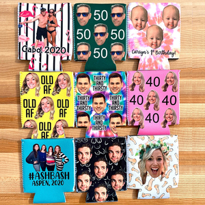 Tùy chỉnh hình ảnh có thể mát vui sinh nhật ủng hộ cá nhân Ảnh Quà Tặng tùy chỉnh khuôn mặt cao su tổng hợp có thể koozies sinh nhật coolies - Product Image 6