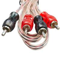 Câbles RCA Mâle-Mâle avec Connecteurs Nickelés, Gaine en PVC, pour Amplificateur, Haut-parleurs, Audio de Voiture, Home Cinéma et Vidéo