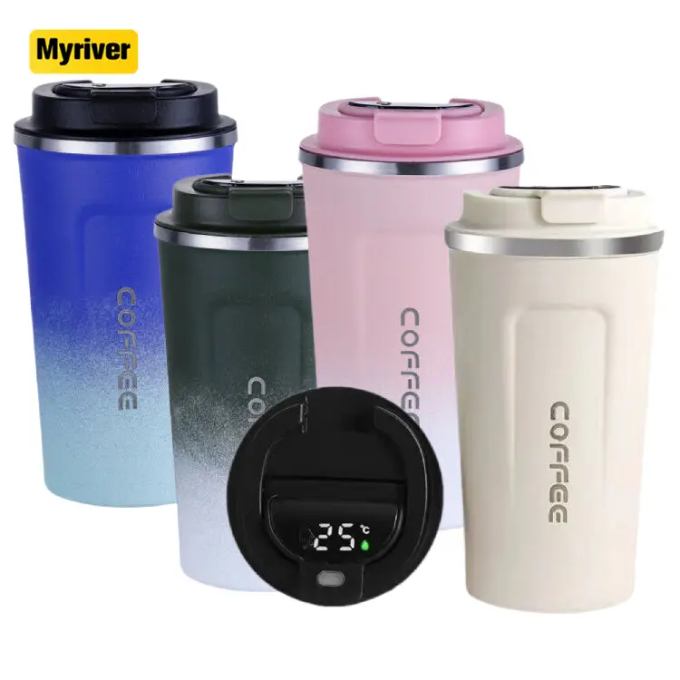 Myriver Stainless Steel Thermal Mug 12Oz 18Oz Thermo Bottles Coffee Insulated Tumbler Copo Termico Caneca Tasse Cafe Termo