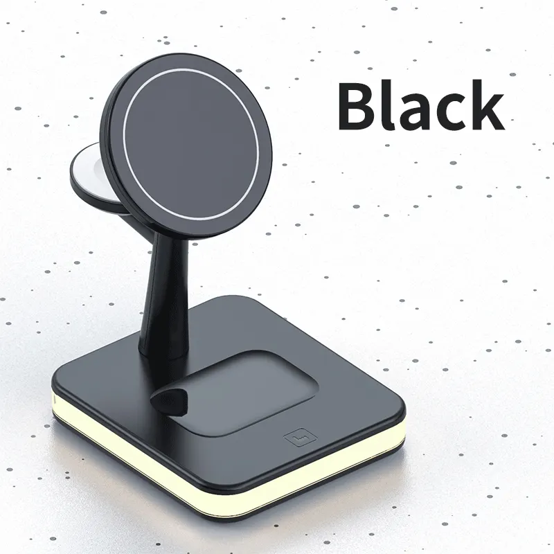 25W Magnetic Wireless Charger Stand Dock For iPhone 13 12 Pro Max Mini For Watch For Airpods PD QC3.0 USB Fast Charging Station