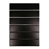 Ubin Mosaik Porselen Bentuk Strip Panjang Klasik Kitkat dengan Finishing Glossy atau Matt untuk Dekorasi Dinding dan Kamar Mandi