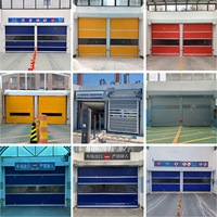 Porte à enroulement rapide pour garage souterrain, rampe de sous-sol, isolation thermique, anti-poussière, action rapide, plaque d'immatriculation