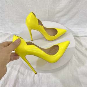 Elegante classico famoso marchio <span class=keywords><strong>scarpe</strong></span> da donna Multi colore vernice Pu pelle tacchi alti signore Sexy Chic pompe <span class=keywords><strong>scarpe</strong></span> - Product Image 1