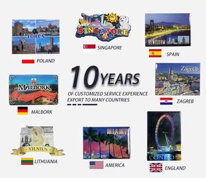 Aimants de réfrigérateur personnalisés en forme de pays, petits, ronds, à grande courbe, à plaque plate, imprimés, pour souvenirs - Product Image 5