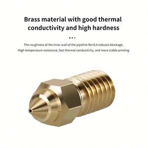 Ender 3 V3 SE喷嘴3D打印机零件高速0.4毫米黄铜喷嘴套件Ender 5 S1，Ender 7 - Product Image 4