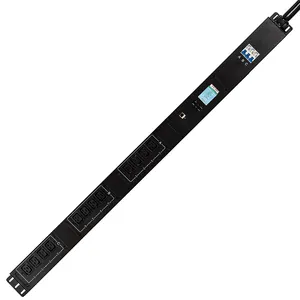 Pdu thông minh 63A 12 cửa hàng C19 ổ cắm tùy chỉnh cắm điện cơ bản Đơn vị phân phối với 63A Máy cắt không khí nóng trao đổi kiểm soát Meter