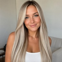 Extensions de cheveux à clipser, mèches de cheveux humains Remy, 100 % naturelles, double épaisseur, avec clips pour femmes, pour ajouter du volume instantané.