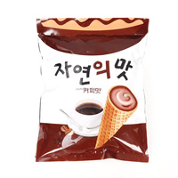 Fabricant de chocolat étiquette personnelle personnalisée sauce au chocolat crème glacée cône chocolat snacks coréens