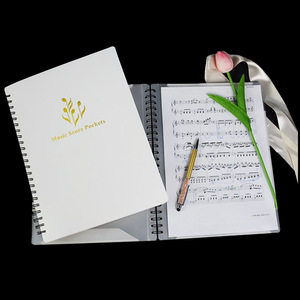 Classeur pour feuilles de musique Classeur pour feuilles de musique Dossier créatif pour changement de spectre Format lettre A4 Dossier pour feuilles de musique double face - Product Image 1