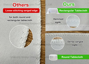 120 Inch Polyester Round Custom White Party Wedding Tablecloth <strong>Table</strong> <strong>Cloths</strong> For Events - Product Image 3