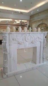 Cheminée en marbre d'Italie, <span class=keywords><strong>insert</strong></span> de cheminée en marbre, cheminée en marbre blanc de Carrare - Product Image 3
