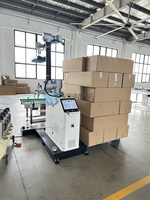 Kotak karton otomatis kasus Robot otomatis Stacker susun karton Palletizer Robot mesin palletisasi