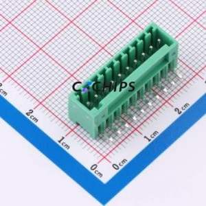 MX2EDGR-2.5-10P-GN01-Cu-A Plug-in Terminal Block Bent Lead Through Hole,P=2.5mm Board-to-Board / Socket Closed 1x10P 2.5mm Green - Product Image 1